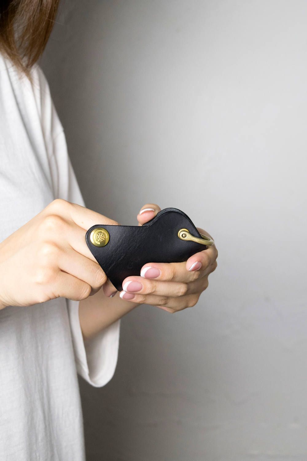 ボタンフックキーケース S [ブラック] / Button Hook Key Case [BLACK]