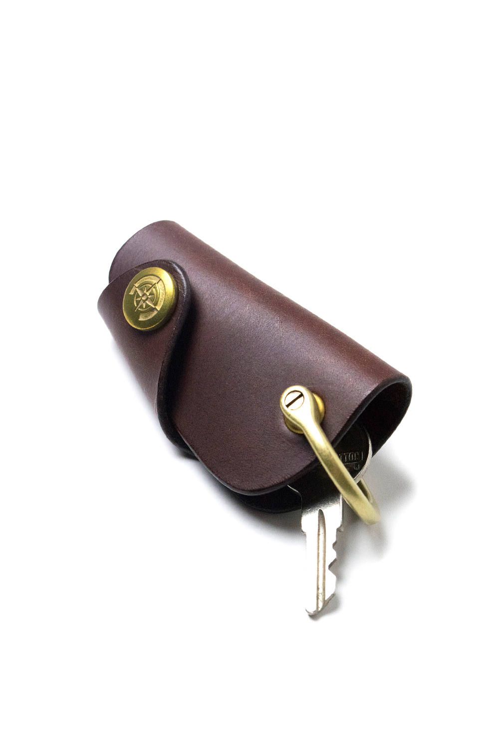 ボタンフックキーケース S [ブラウン] / Button Hook Key Case [BROWN]