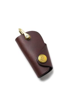 ボタンフックキーケース S [ブラウン] / Button Hook Key Case [BROWN]