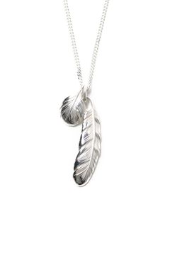 【お取り寄せ可能】New Leaf feather VERY SHINE Necklace [WHITE] / ニューリーフフェザーベリーシャインネックレス [ホワイト]
