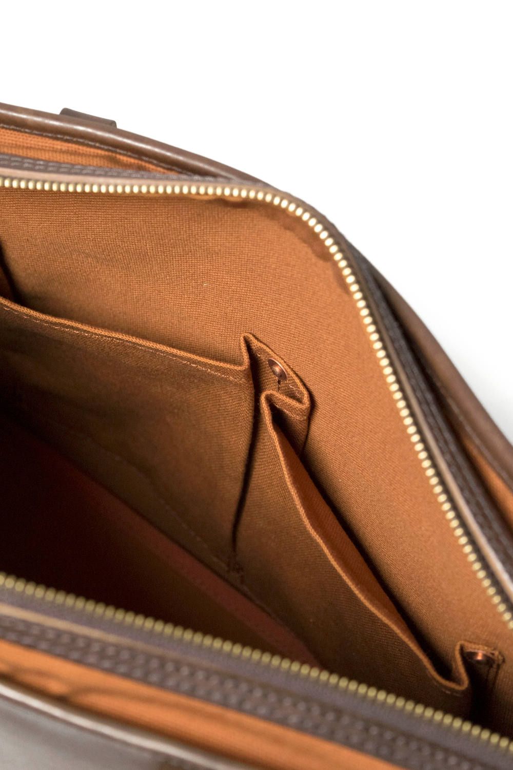 【25SS予約受付中｜12/17まで】レザーネルソントートバッグ [ブラウン] / LEATHER NELSON TOTE BAG [BROWN]