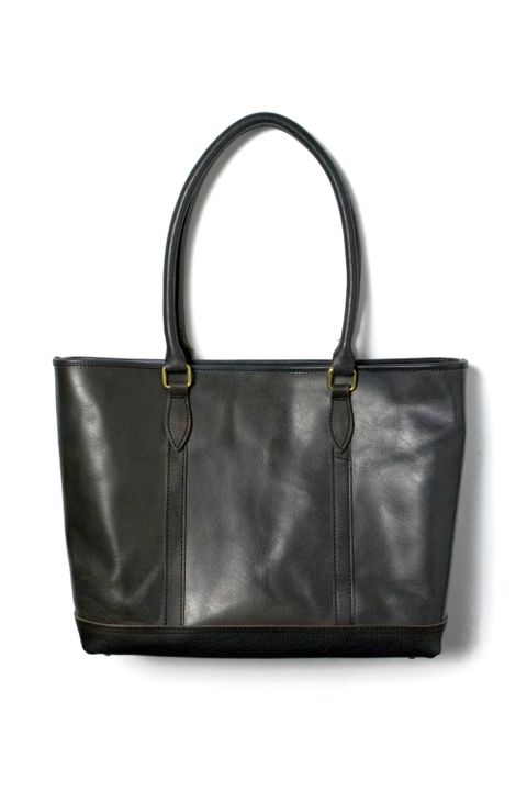 【26SS / 予約受付中】LEATHER NELSON TOTE BAG [BLACK]｜レザーネルソントートバッグ / ブラック
