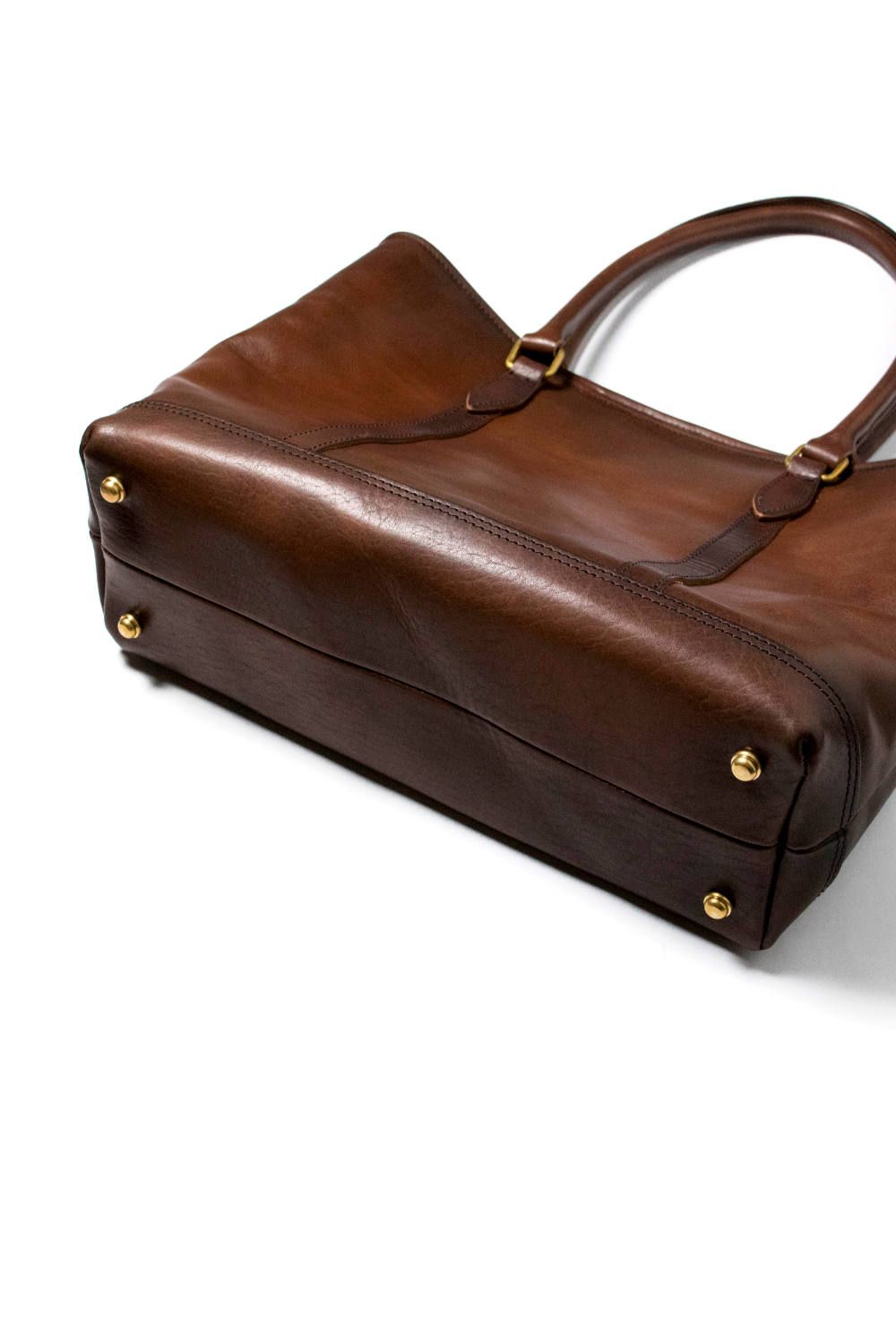 【25SS予約受付中｜12/17まで】レザーネルソントートバッグ [ブラウン] / LEATHER NELSON TOTE BAG [BROWN]