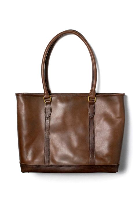 【ラスト1点 / 26SS】LEATHER NELSON TOTE BAG [BROWN]｜レザーネルソントートバッグ / ブラウン