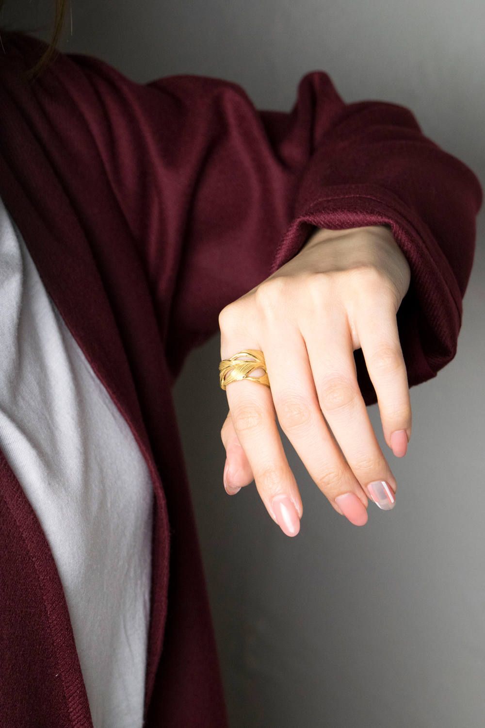 【お取り寄せ可能】Owl Feather ring / オウルフェザーリング
