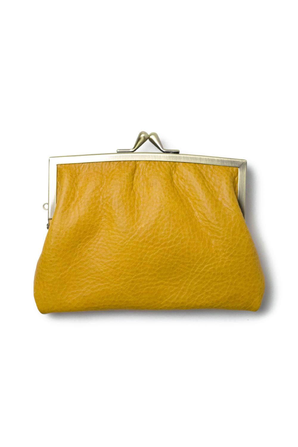 【17AW】ニコだまAS - Mini wallet [YELLOW] / 親子がま口ミニ財布 [イエロー]