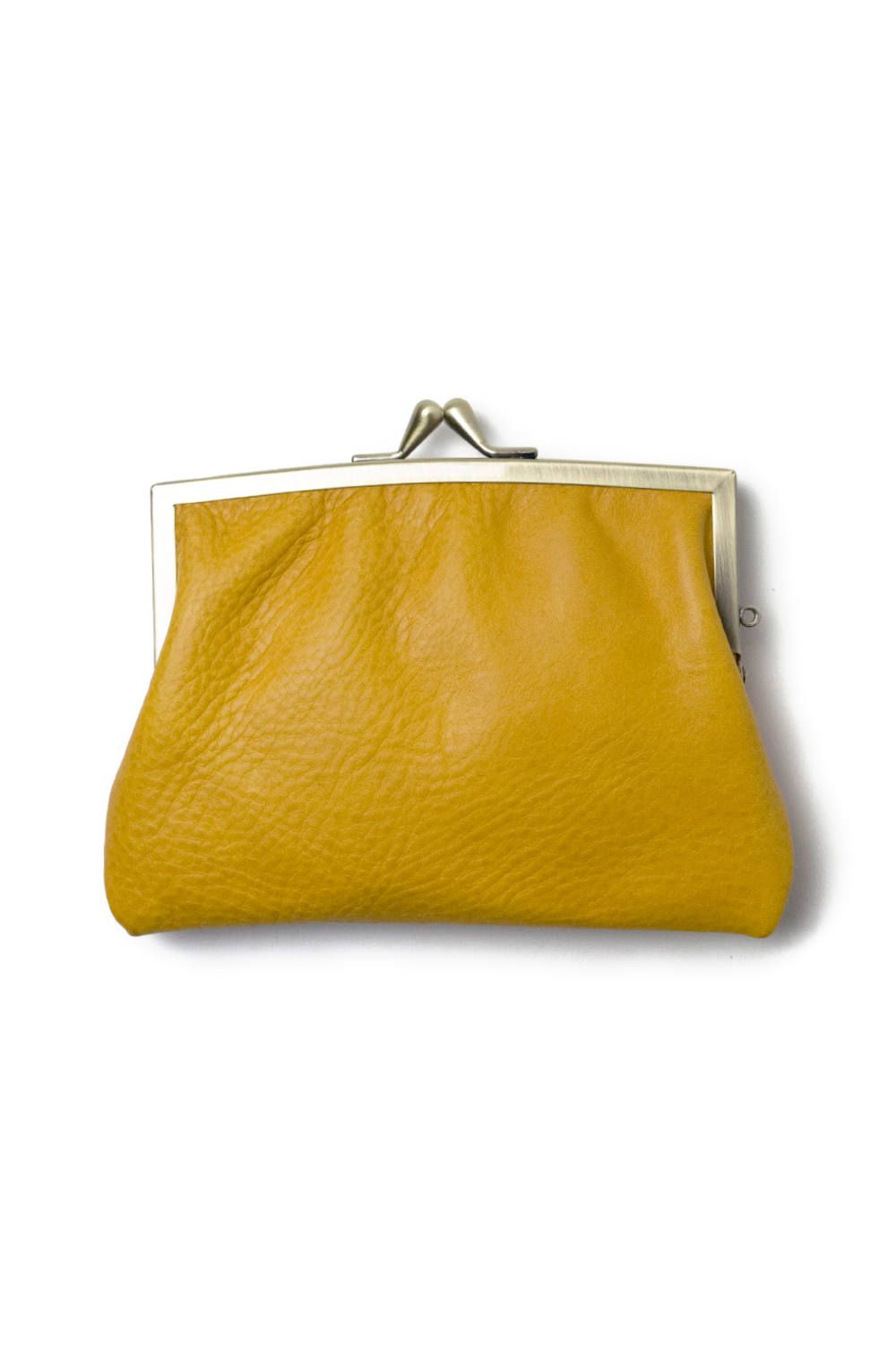 【17AW】ニコだまAS - Mini wallet [YELLOW] / 親子がま口ミニ財布 [イエロー]