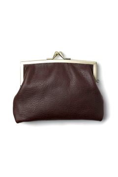 【ラスト1点 / 17AW】ニコだまAS - Mini wallet [BROWN] / 親子がま口ミニ財布 [ブラウン]
