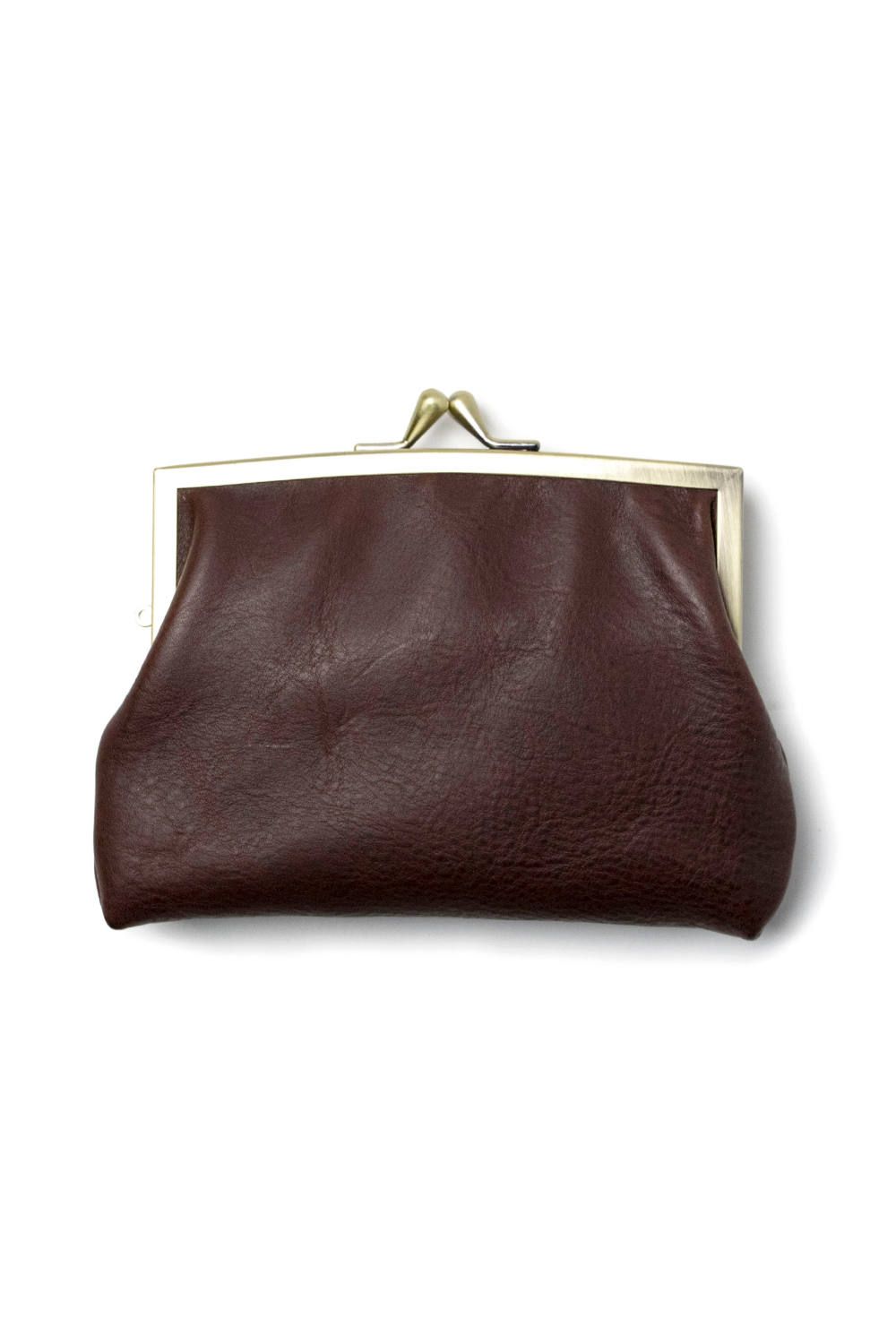 【ラスト1点 / 17AW】ニコだまAS - Mini wallet [BROWN] / 親子がま口ミニ財布 [ブラウン]