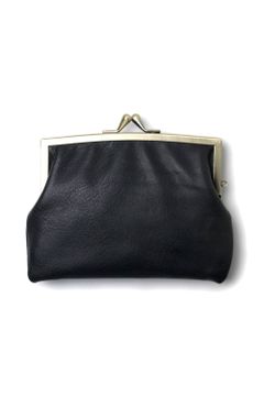 【ラスト1点 / 17AW】ニコだまAS - Mini wallet [BLACK] / 親子がま口ミニ財布 [ブラック]