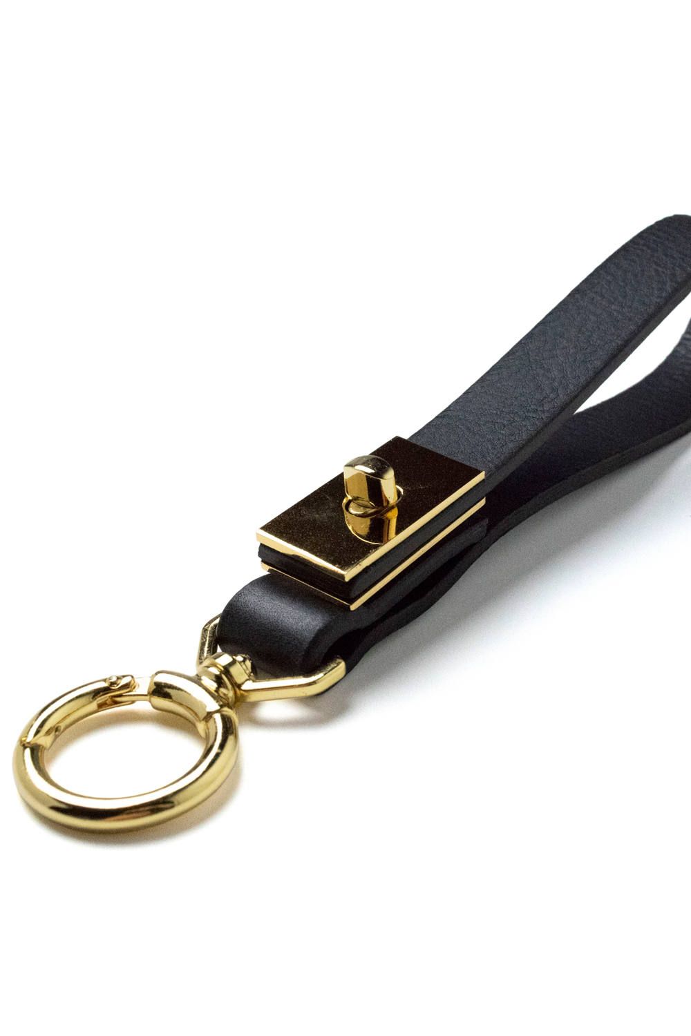 【ラスト1点 / 18SS】KEYLLY - Key holder [BLACK] / キーリー - ループキーホルダー [ブラック]