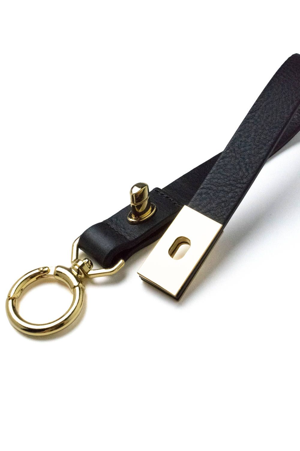 【ラスト1点 / 18SS】KEYLLY - Key holder [BLACK] / キーリー - ループキーホルダー [ブラック]