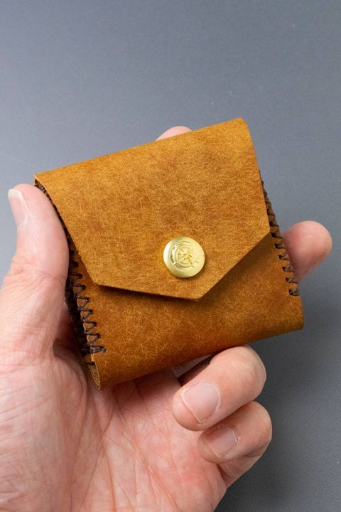 スクエアコインケース [キャメル] / Square Coin Case [CAMEL]