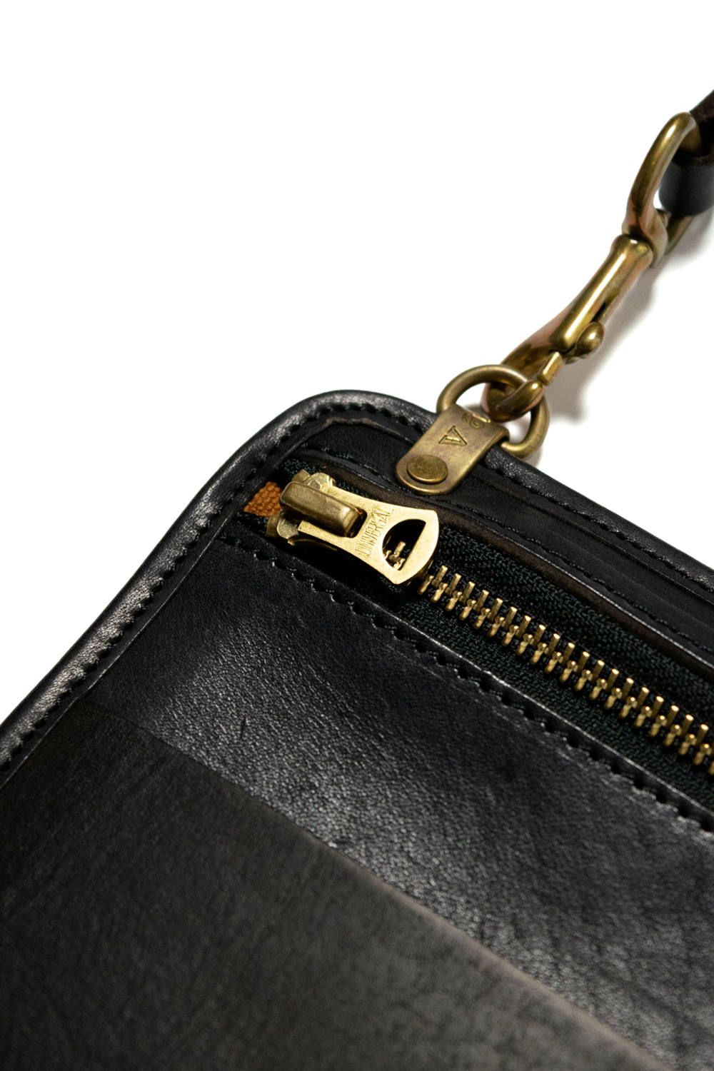 レザー 3ウェイサコッシュ [ブラック] / LEATHER 3WAY SAKOSSHU [BLACK]