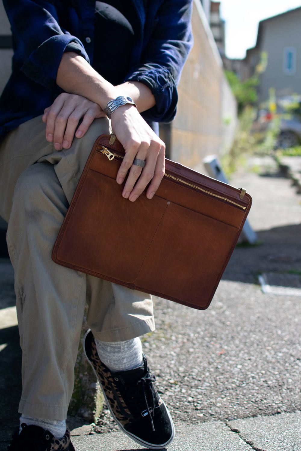 レザー3ウェイサコッシュ [キャメル] / LEATHER 3WAY SAKOSSHU [CAMEL]