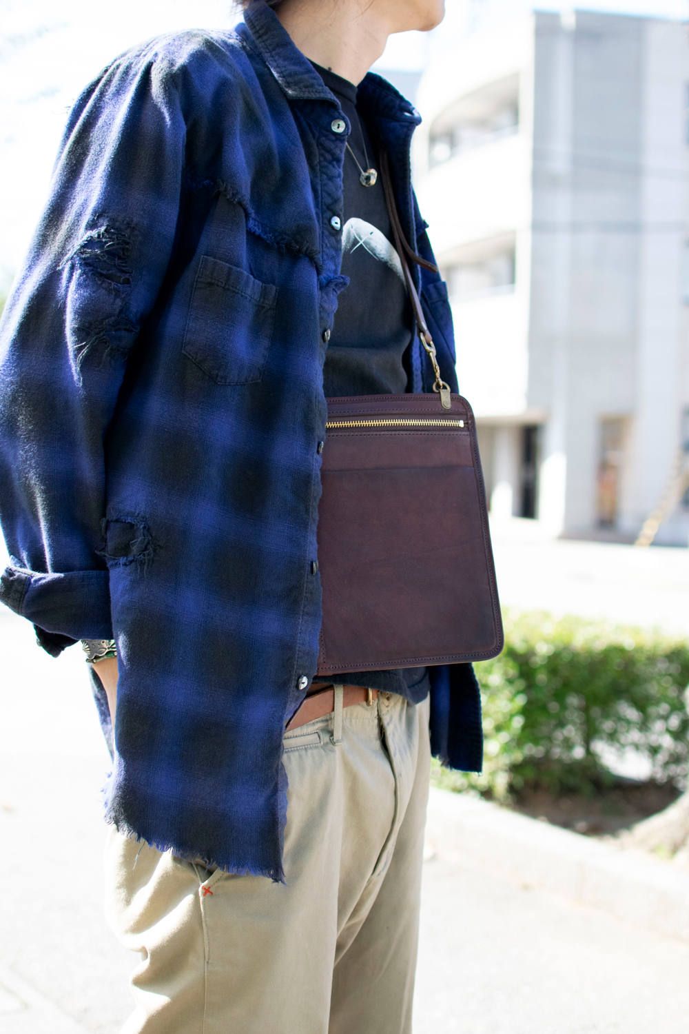 レザー3ウェイサコッシュ [ブラウン] / LEATHER 3WAY SAKOSSHU [BROWN]