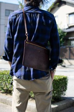レザー3ウェイサコッシュ [ブラウン] / LEATHER 3WAY SAKOSSHU [BROWN]