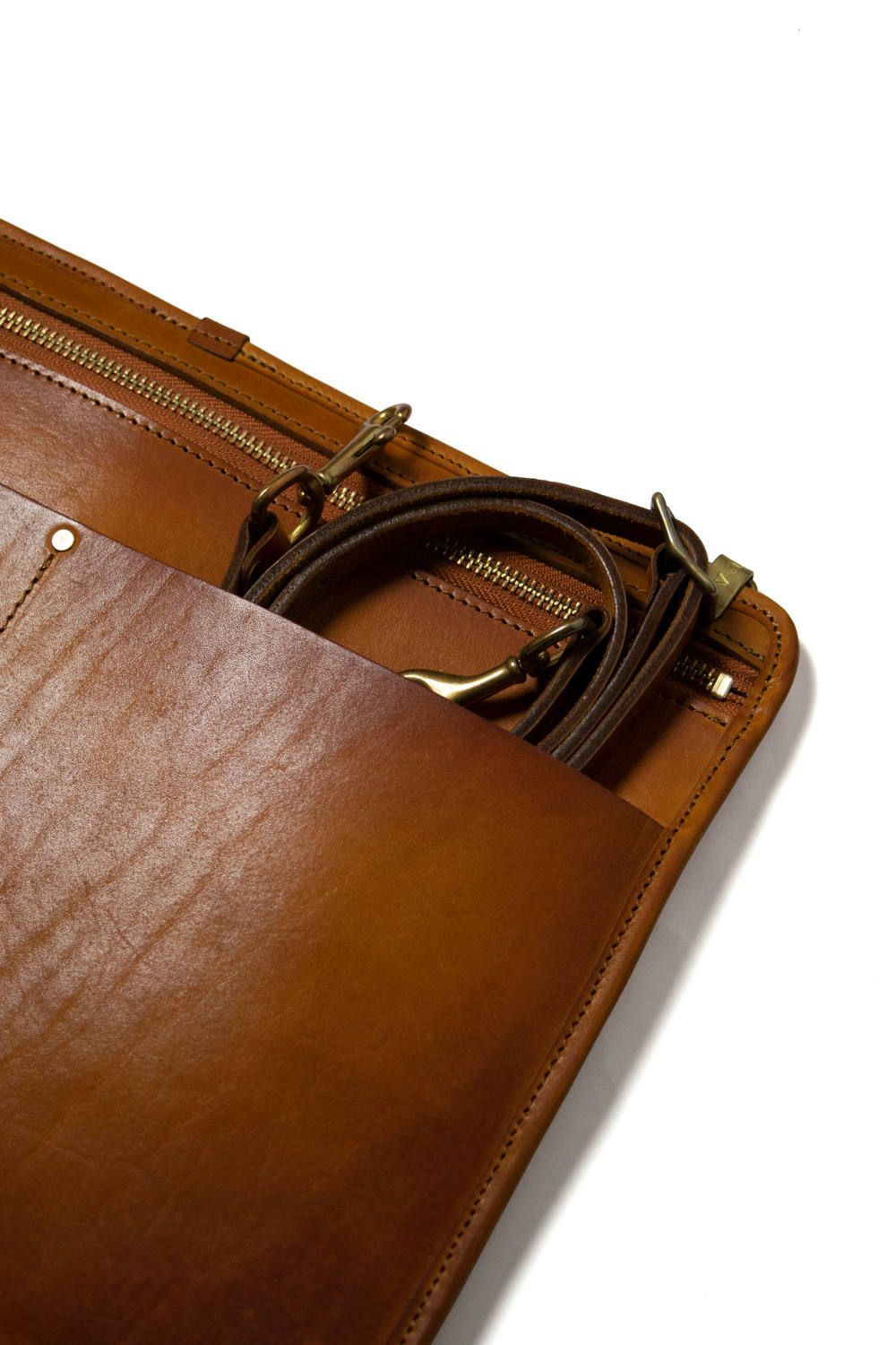レザー3ウェイサコッシュ [マスタードキャメル] / LEATHER 3WAY SAKOSSHU [MASTARD CAMEL]