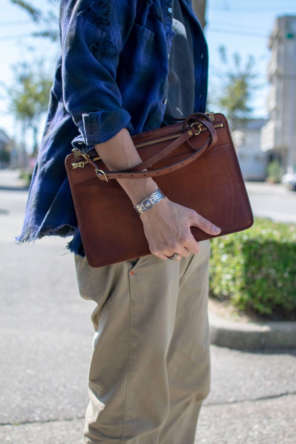 レザー3ウェイサコッシュ [キャメル] / LEATHER 3WAY SAKOSSHU [CAMEL]