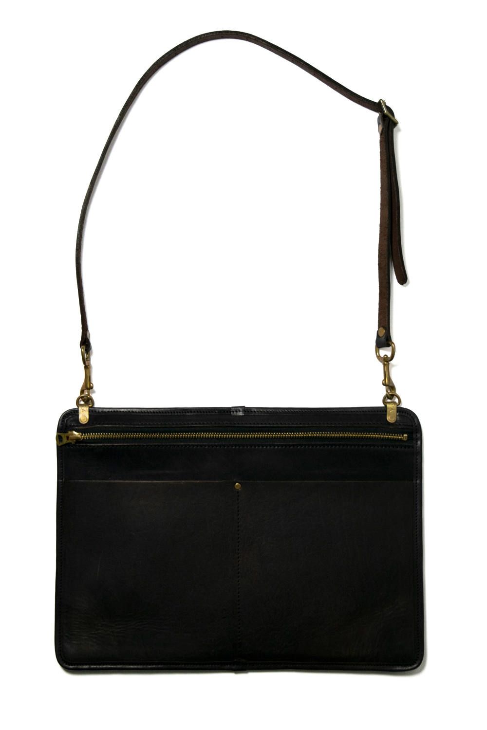 レザー 3ウェイサコッシュ [ブラック] / LEATHER 3WAY SAKOSSHU [BLACK]