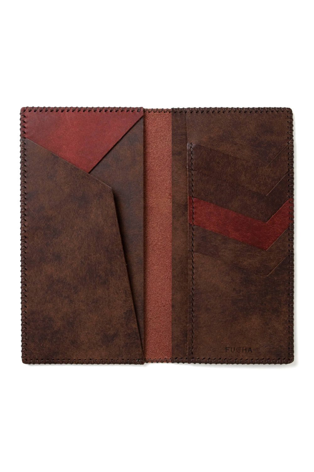 【ラスト1点】長財布 (コインなし) [レッド] / Long Wallet I [RED]