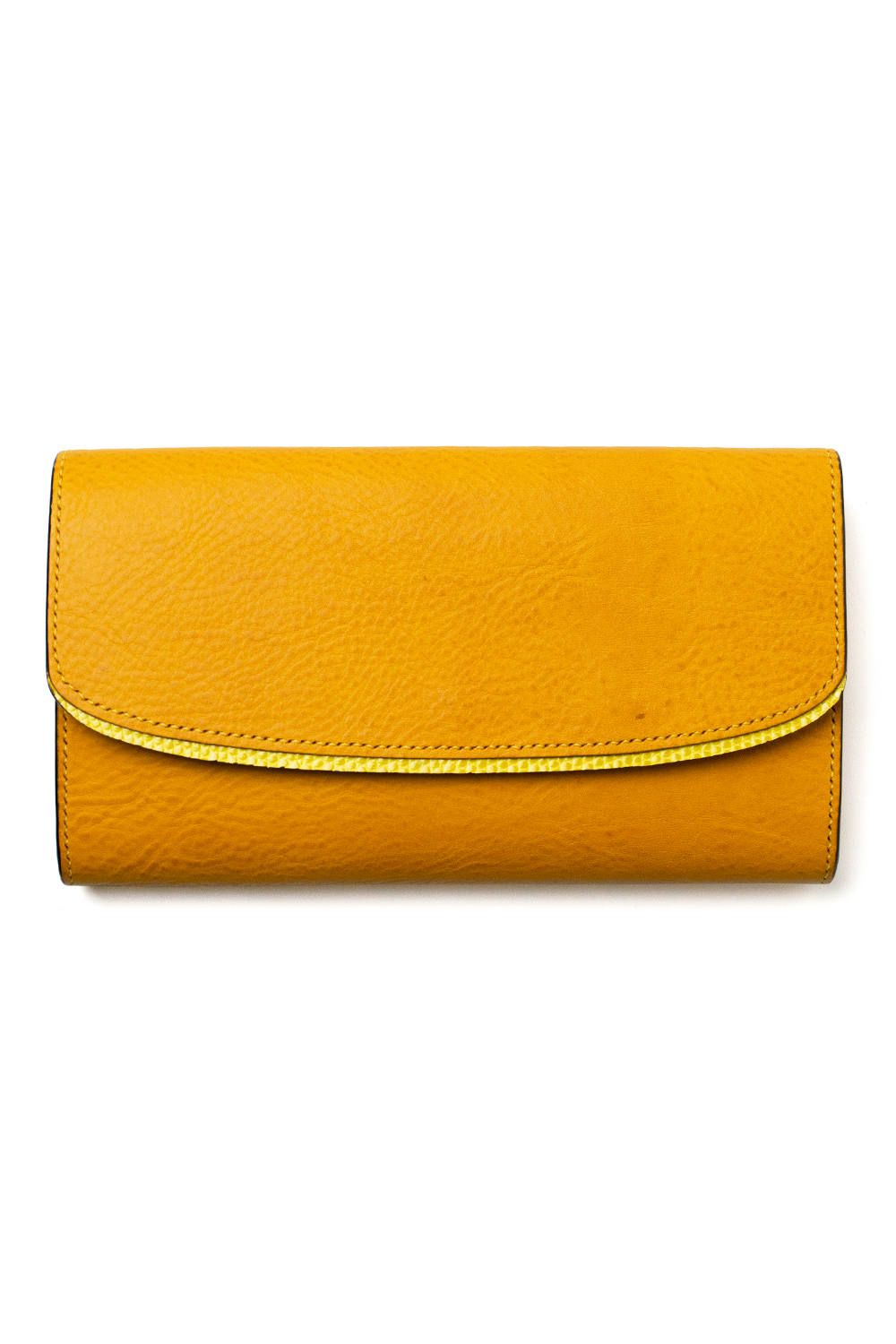 【ラスト1点 / 19SS】DELAY - Long wallet [YELLOW] / ディレイ - 懐紙入れ型長財布 [イエロー]
