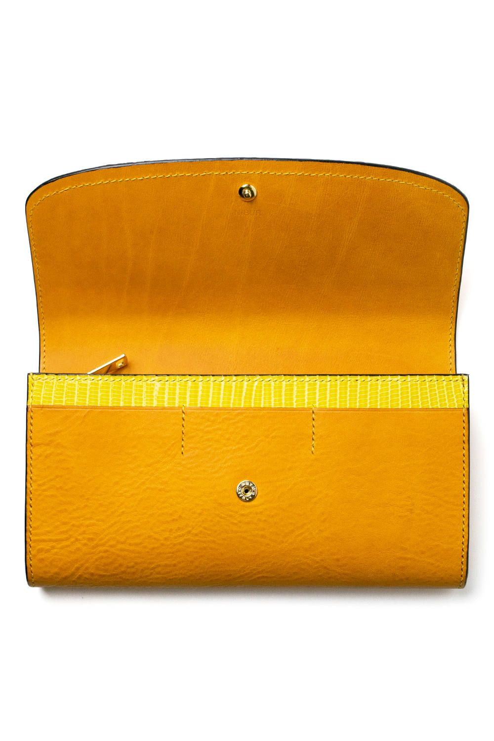 【ラスト1点 / 19SS】DELAY - Long wallet [YELLOW] / ディレイ - 懐紙入れ型長財布 [イエロー]