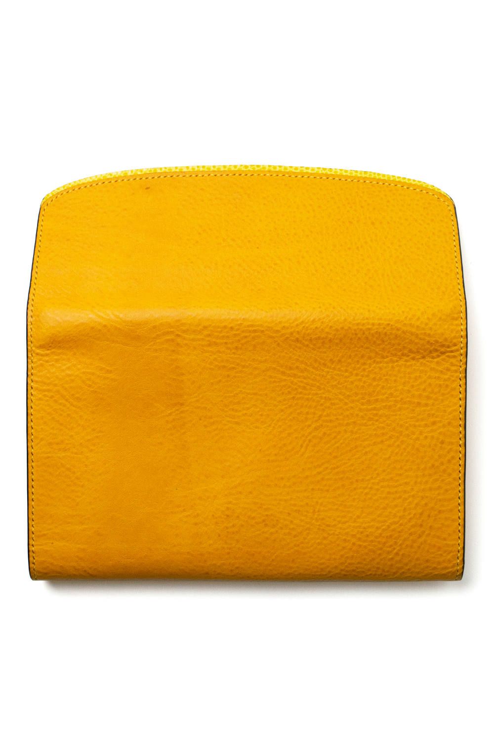【ラスト1点 / 19SS】DELAY - Long wallet [YELLOW] / ディレイ - 懐紙入れ型長財布 [イエロー]