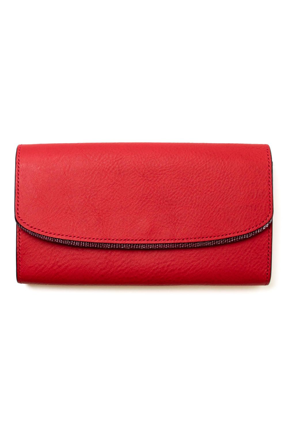 【ラスト1点 / 19SS】DELAY - Long wallet [RED] / ディレイ - 懐紙入れ型長財布 [レッド]