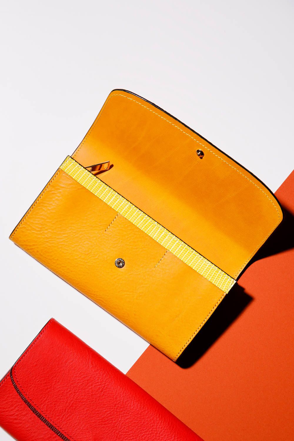 【ラスト1点 / 19SS】DELAY - Long wallet [YELLOW] / ディレイ - 懐紙入れ型長財布 [イエロー]