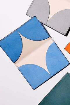 【18AW】STARRY - Card case [COBALT] / スターリー - 七宝カードケース [コバルト]