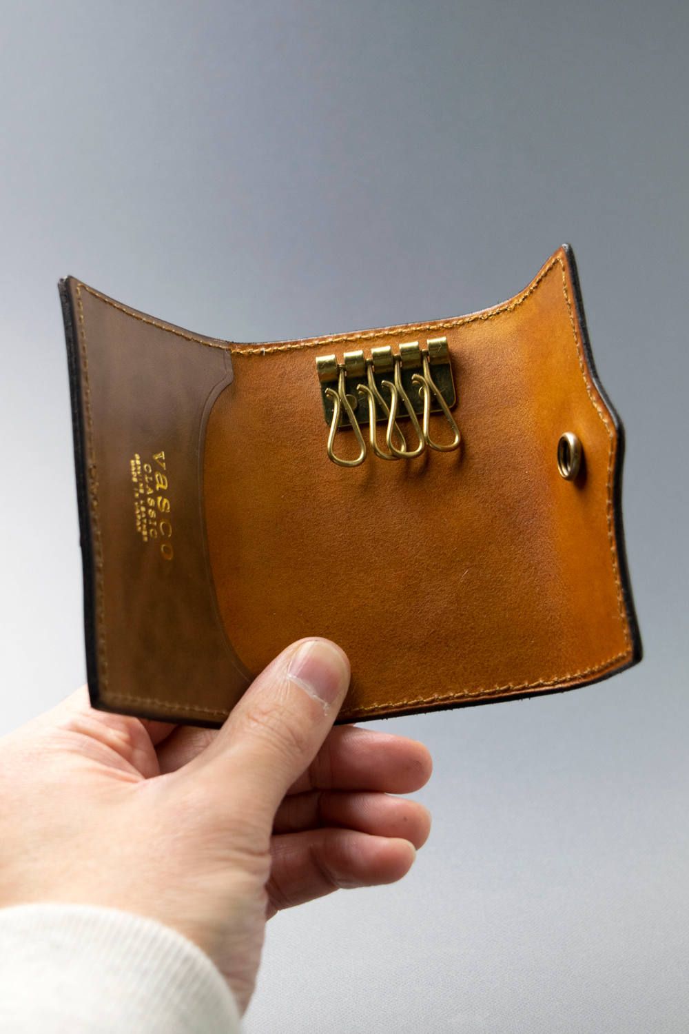 レザーネイバルキーケース [オリーブ] / LEATHER NAVAL KEY CASE [VERDE]