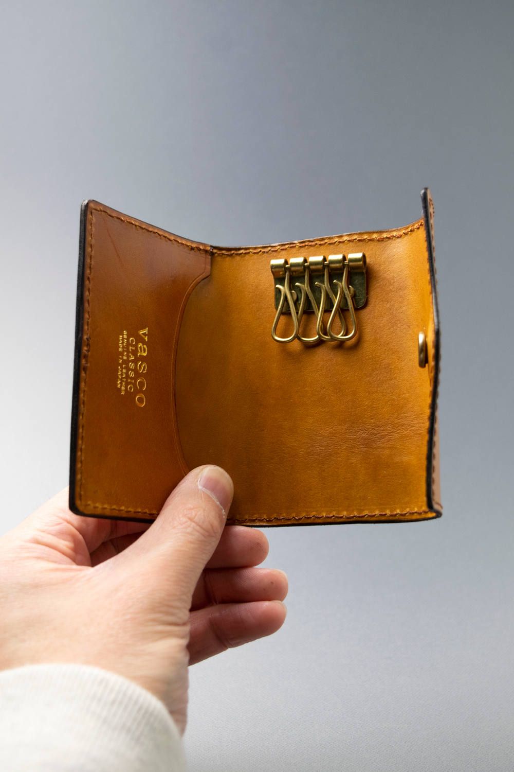 レザーネイバルキーケース [ライトキャメル] / LEATHER NAVAL KEY CASE [MEAL]