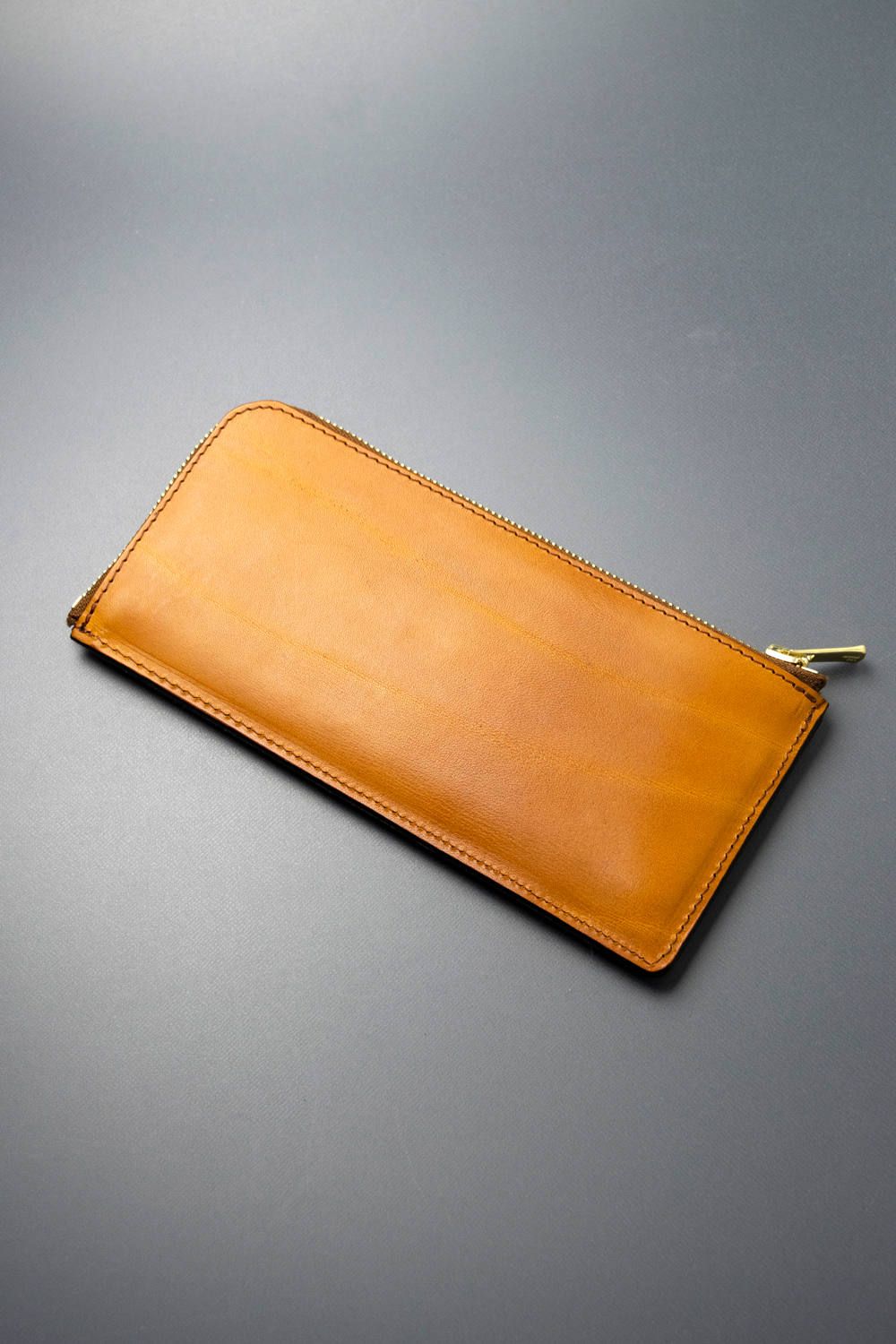 レザーボヤージュLジップロングウォレット [ライトキャメル] / LEATHER VOYAGE L ZIP LONG WALLET [MEAL]