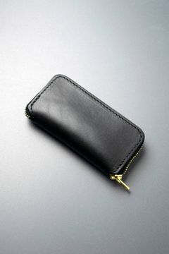 LEATHER VOYAGE ROUND ZIP KEY CASE [NERO] | キーケース (ラウンドジップ) / ブラック