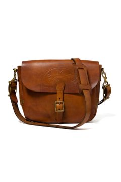 レザーポストマンミニショルダーバッグ [マスタードキャメル] / LEATHER POSTMAN MINI SHOULDER BAG [MUSTARD CAMEL]