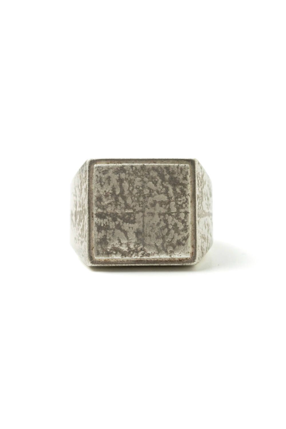 wall crack ring・stamp [plane] / 印台 [ホワイト]