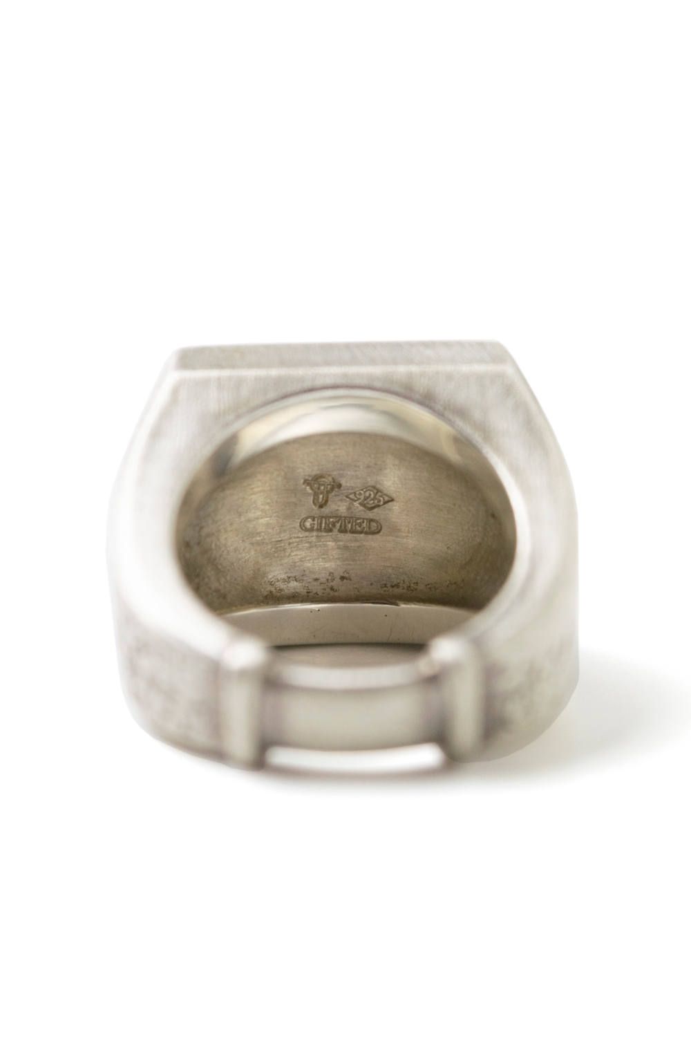 wall crack ring・stamp [plane] / 印台 [ホワイト]