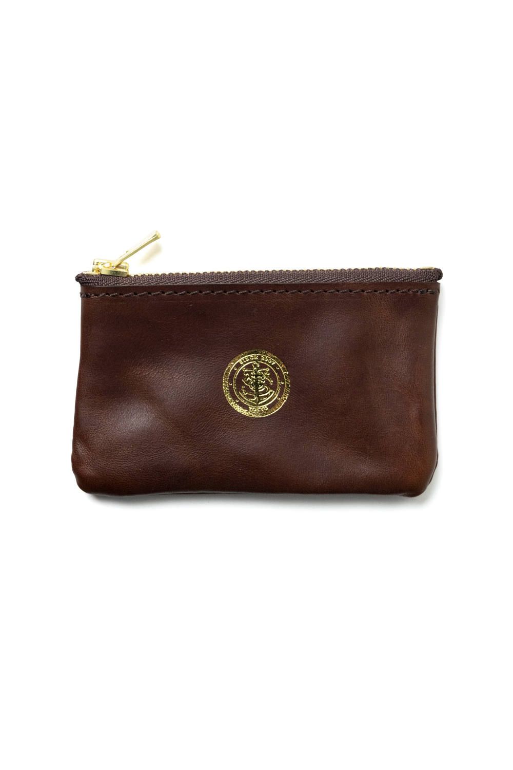 レザーネイバルジップケース [ブラウン] / LEATHER NAVAL ZIP CASE [CORTESIA]