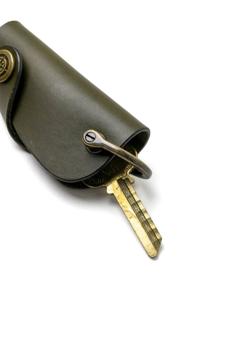ボタンフックキーケース L [カーキ] / Button Hook Key Case [KHAKI]