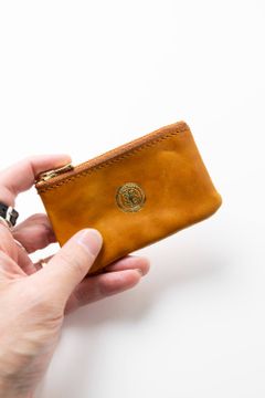 レザーネイバルジップケース [キャメル] / LEATHER NAVAL ZIP CASE [MEAL]