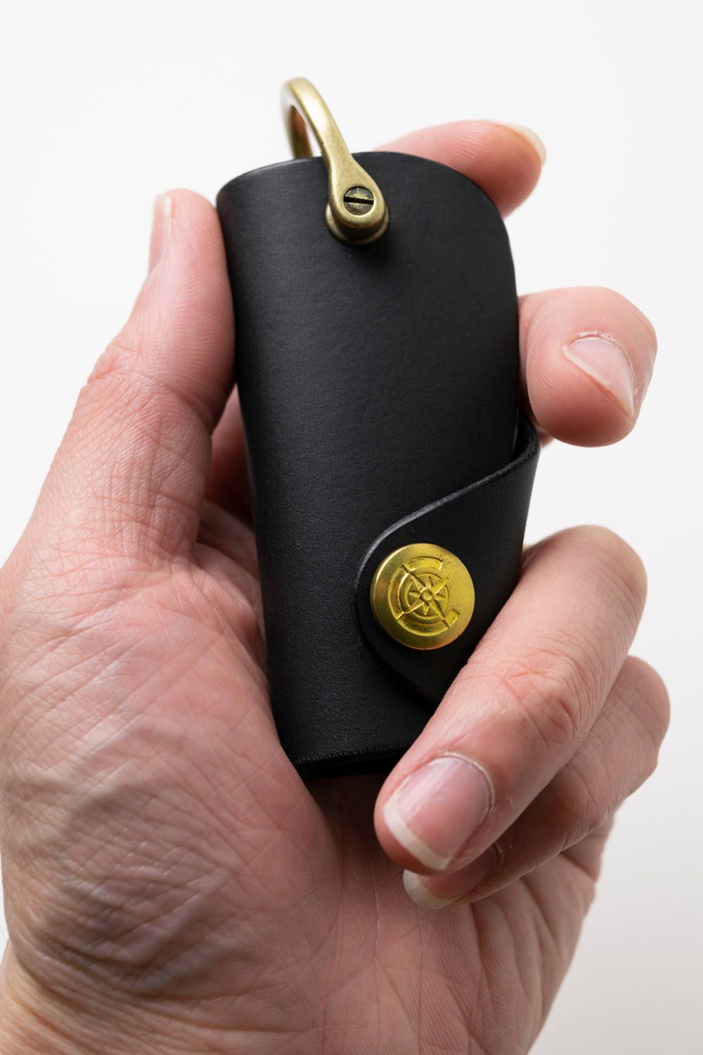 ボタンフックキーケース L [ブラック] / Button Hook Key Case [BLACK]