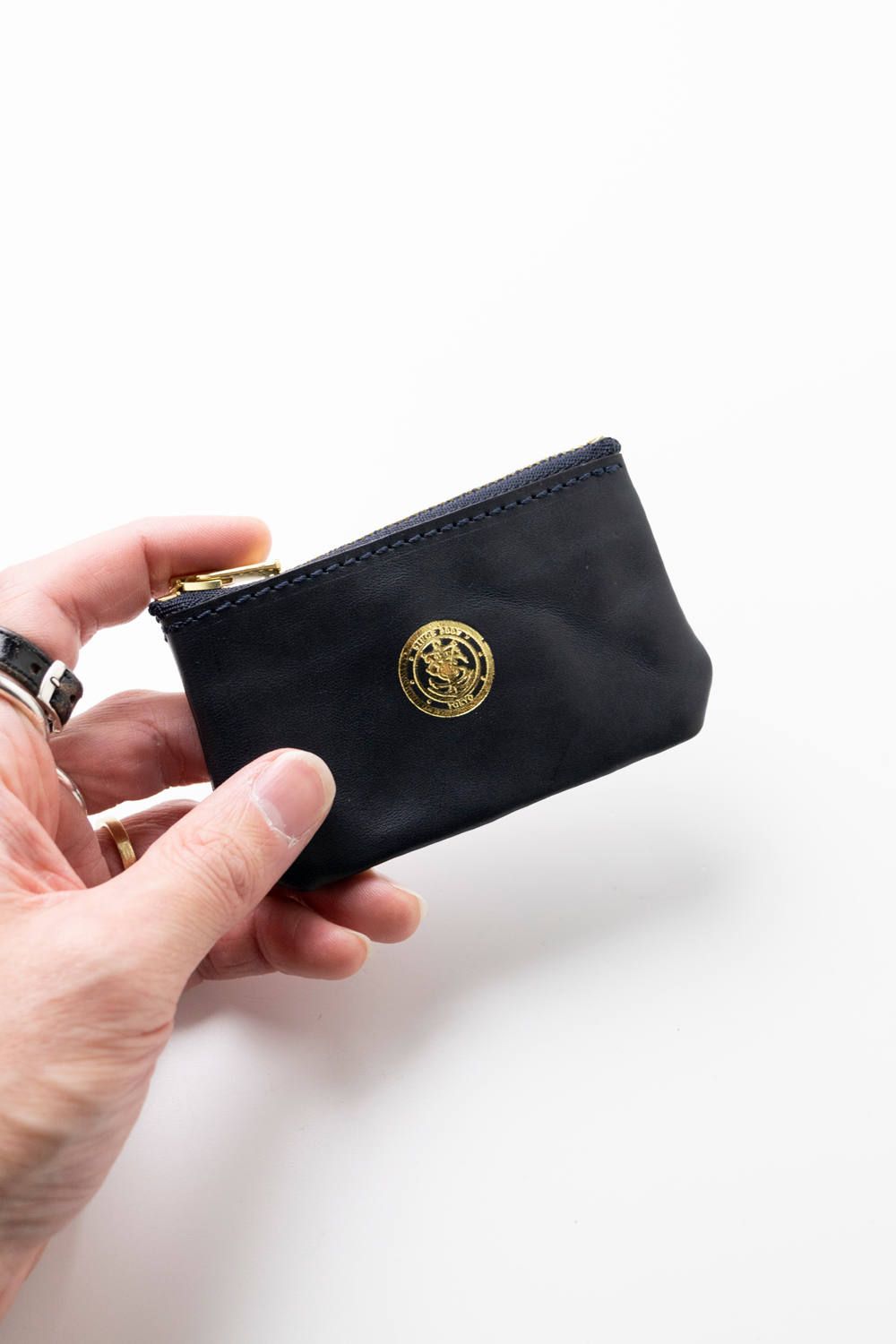レザーネイバルジップケース [ネイビー] / LEATHER NAVAL ZIP CASE [MARINE]