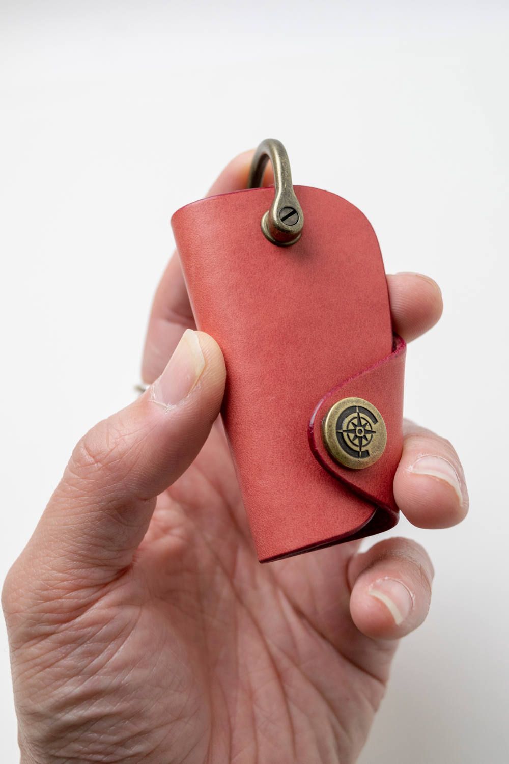 ボタンフックキーケース S [ピンク] / Button Hook Key Case [PINK]
