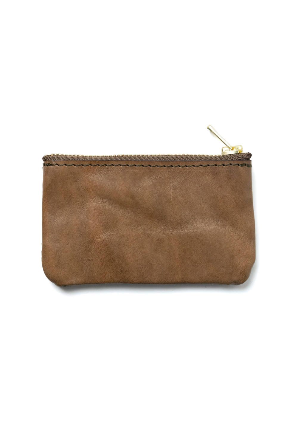 レザーネイバルジップケース [オリーブ] / LEATHER NAVAL ZIP CASE [VERDE]