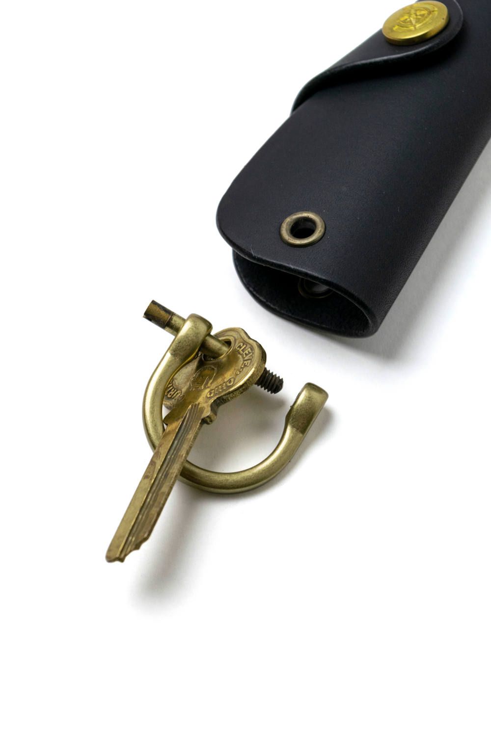 ボタンフックキーケース L [ブラック] / Button Hook Key Case [BLACK]