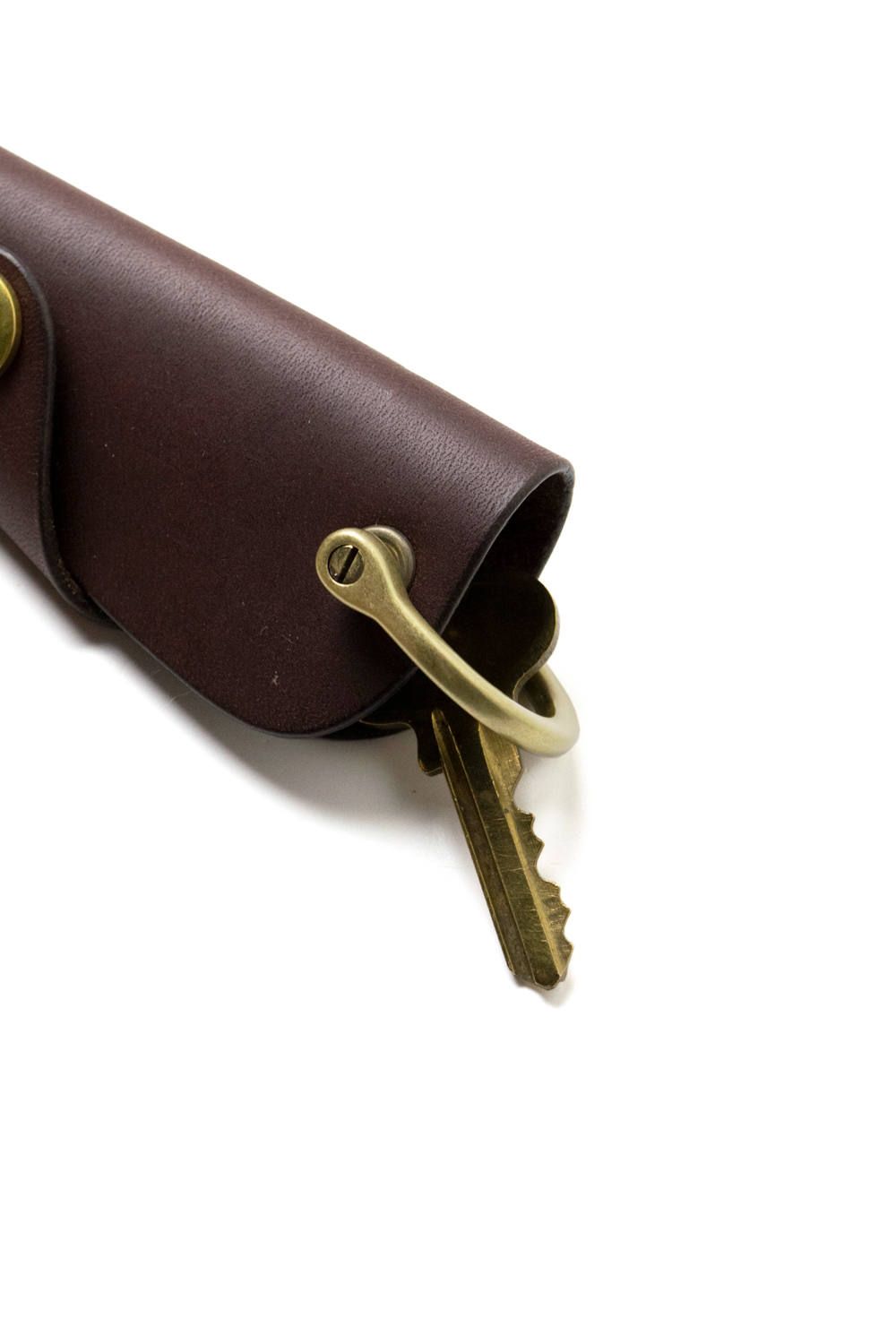 ボタンフックキーケース L [ブラウン] / Button Hook Key Case [BROWN]