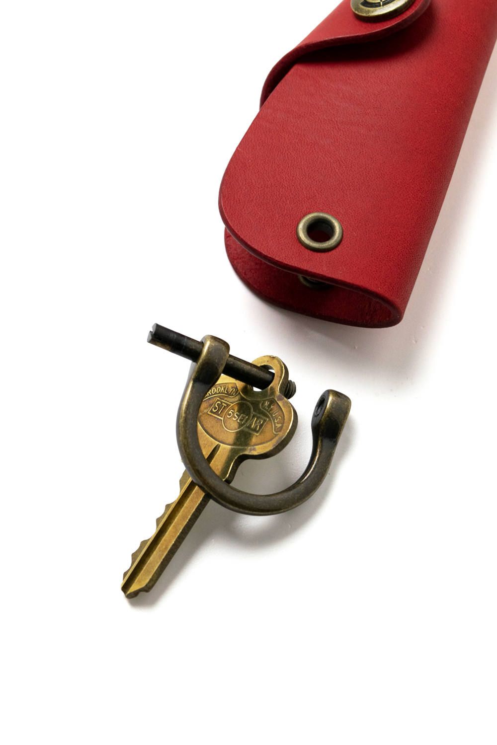 ボタンフックキーケース L [レッド] / Button Hook Key Case [RED]