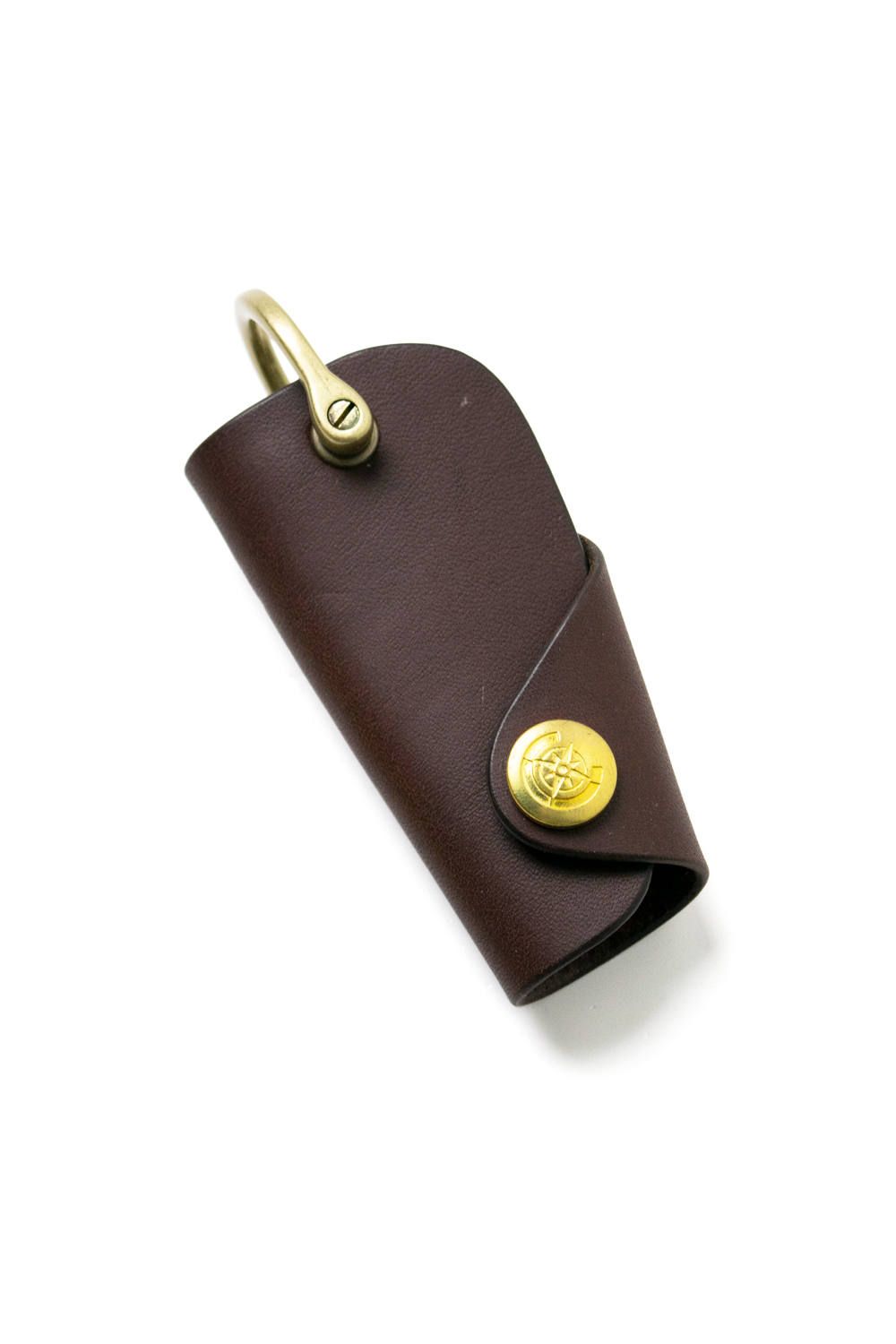 ボタンフックキーケース L [ブラウン] / Button Hook Key Case [BROWN]