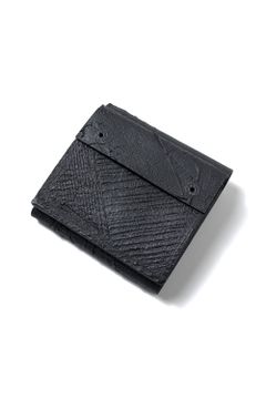 三つ折り財布 [黒い壁] / mw12-bk